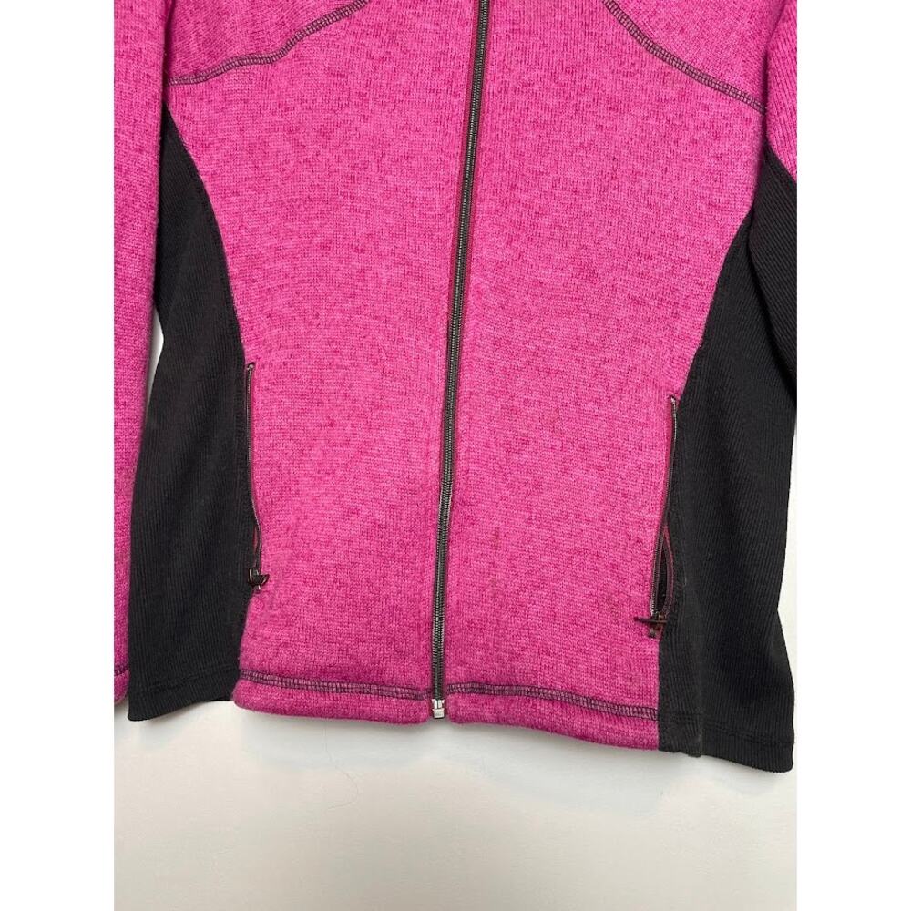 Browning Fleece Womens Medium Pink Full Zip Long Sleeve Jacket Light Weight Coat - Picture 3 of 14